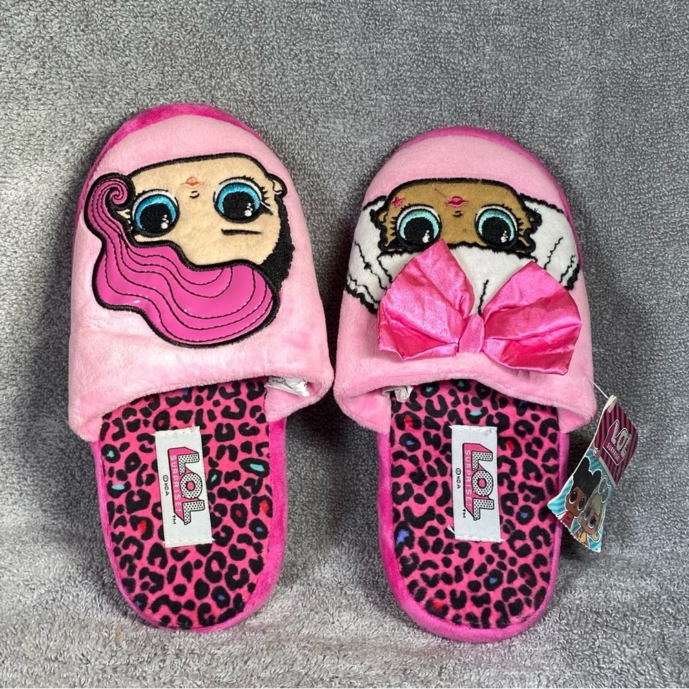 LOL Surprise Shoes‎ Slipper Girl Size 2-3 Pink Slip On
